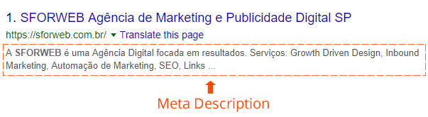ejemplo meta description